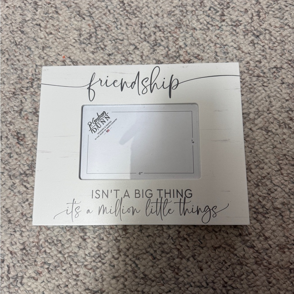 Rae Dunn White Friendship Frame